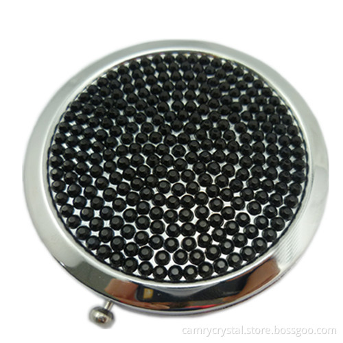 Crystal Rhinestone Round Pocket mirror